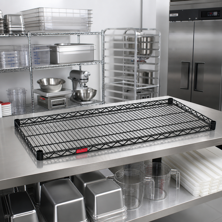 Product image #2 for Stand-Outs QuadTruss Decorative Wire Shelf, 72 x 18 Inches, Black Epoxy