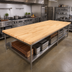 Thumbnail image #2 for Boos Block Blended Edge Grain Northern Hard Rock Maple Kitchen Countertop, 108 x 48 x 1-3/4 Inch, Varnique Finish, No Backsplash