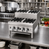 Thumbnail image #2 for Supreme 24-Inch Countertop Gas Step-Up Hot Plate with 2 Open Burners and 3 Step-Up Burners