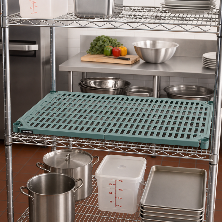 Product image #2 for Quantum 60 x 18 Inch Polymer Shelf Mat for Wire Shelves