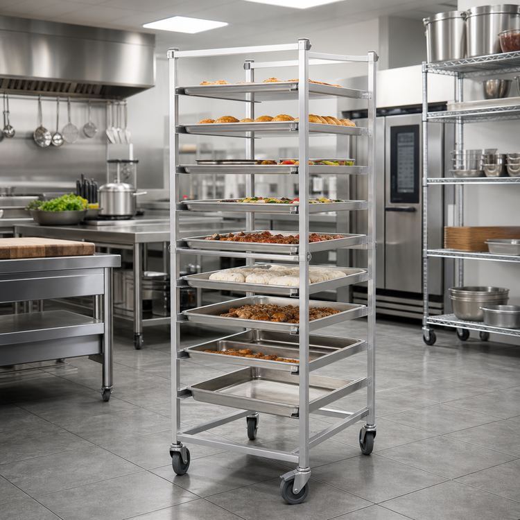 Product image #2 for Panco Mobile Full-Height Open-Sided Sheet Pan Utility Rack