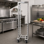 Thumbnail image #2 for Channel Manufacturing LPNS-19 19-Pan Aluminum Steam Table Pan Rack, End-Load, Nesting, 3-Inch Spacing