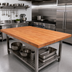 Thumbnail image #2 for Boos Block American Cherry Edge Grain Kitchen Countertop, 60 x 42 x 1-1/2 Inch, Varnique Finish