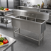 Thumbnail image #2 for John Boos Pro-Bowl 3-Compartment Sink with 30-Inch Left Drainboard and 12-Inch Deep Bowls