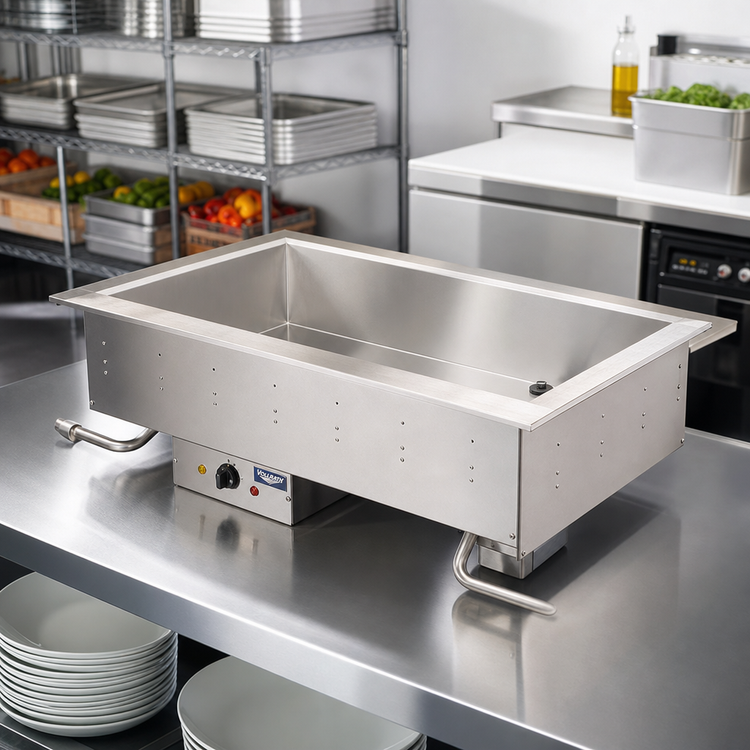Product image #2 for Vollrath 2-Pan Electric Wet Bain-Marie Drop-In Hot Well, Top-Mount, 240V