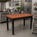 Thumbnail image #3 for Rouge et Noir Le Classique 60-Inch x 30-Inch Commercial Island Work Table with American Cherry Top