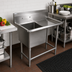 Thumbnail image #2 for John Boos Pro-Bowl 1-Compartment Stainless Steel Sink with Right Drainboard, 44-3/16 x 25-1/2 x 44-1/16 Inches