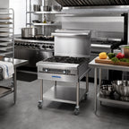 Thumbnail image #2 for Imperial (Middleby) Spec Series IHR-2-18-M 18-Inch Countertop Gas Add-A-Unit Range with 2 Open Burners, Stainless Steel, 70,000 BTU