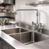 Thumbnail image #2 for T&S Brass Double Pantry Mixing Faucet with 18-Inch Swing Nozzle and Lever Handles