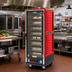 Thumbnail image #2 for Metro C5 3 Series Mobile Full Height Heated Holding & Proofing Cabinet with Red Insulation Armour, Clear Door, Fixed Wire Slides, 120V