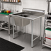 Thumbnail image #2 for Eagle Group 1-Compartment Stainless Steel Sink with 18
