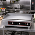 Thumbnail image #2 for Omcan 36-Inch Countertop Stainless Steel Electric Griddle with Smooth 1-Inch Plate and Thermostatic Controls