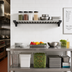 Thumbnail image #2 for Camshelving Elevation Series 21-Inch x 48-Inch Vented Wall-Mounted Shelf Kit, Brushed Graphite