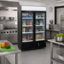 Thumbnail image #2 for Excellence Commercial Products TKOF-42 Two-Section Glass Door Freezer Merchandiser