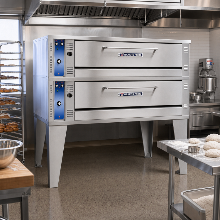 Product image #2 for Bakers Pride Super Deck Series Triple-Deck Electric Bake Deck Oven, 57 x 36 Inch Decks, 8 Inch Deck Height