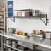 Thumbnail image #2 for Eagle Snap-n-Slide Wall-Mounted Wire Shelf, 60W x 12D, 175 lb Capacity, Pewter Gray Epoxy Finish