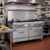 Thumbnail image #2 for Southbend Ultimate 60-Inch Gas Restaurant Range with 6 Open Burners, 24-Inch Charbroiler, Convection Oven, and Cabinet Base