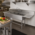 Thumbnail image #2 for John Boos Pro-Bowl 4-Compartment Freestanding Stainless Steel Sink with 30-Inch Right-Hand Drainboard