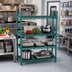 Thumbnail image #2 for Eagle Group QuadPLUS 54 x 24 Inch Louvered Green Polymer Shelf Mat with Antimicrobial Protection