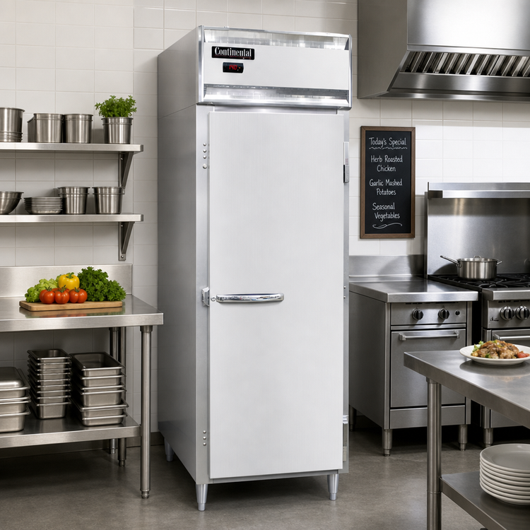 Product image #2 for Continental Refrigerator Designer Line DL1WE-SS One-Section Extra-Wide Reach-In Heated Holding Cabinet