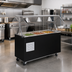 Thumbnail image #2 for Vollrath 2-Series Affordable Portable Mobile 3-Pan Refrigerated Cold Food Buffet Station with Breath Guard and Locking Casters