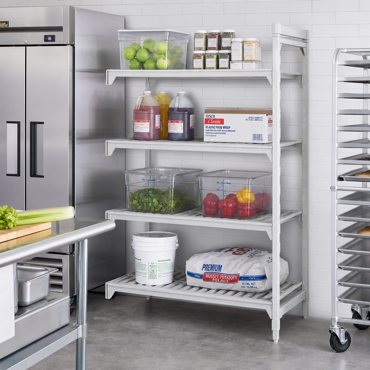 Product image #3 for Camshelving Premium 24" x 54" x 72" 4-Shelf Vented Polymer Shelving Add-On Unit