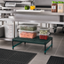 Thumbnail image #2 for QuadPlus Stationary Dunnage Rack with 3-Sided Frame and Louvered Polypropylene Mat, 24 x 21 x 14 Inches, 1000 lb Capacity