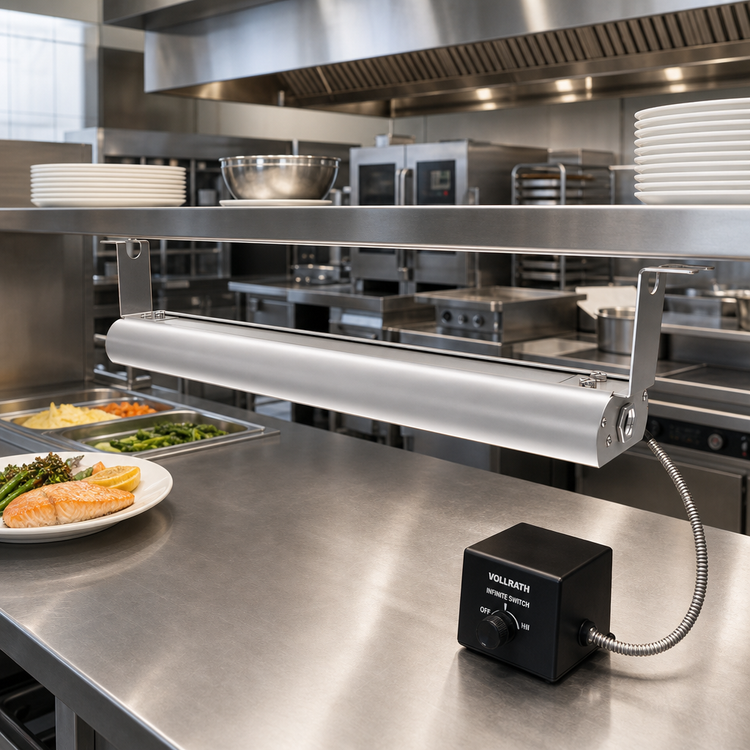 Product image #2 for Vollrath 84-Inch Low Profile Unlighted Single Heat Strip with Remote Infinite Switch, 208V