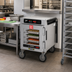 Thumbnail image #3 for Metro HotBlox Narrow 4-Pan Pass-Thru Insulated Holding Cabinet, Under Counter, Digital Touchscreen, Clear Doors