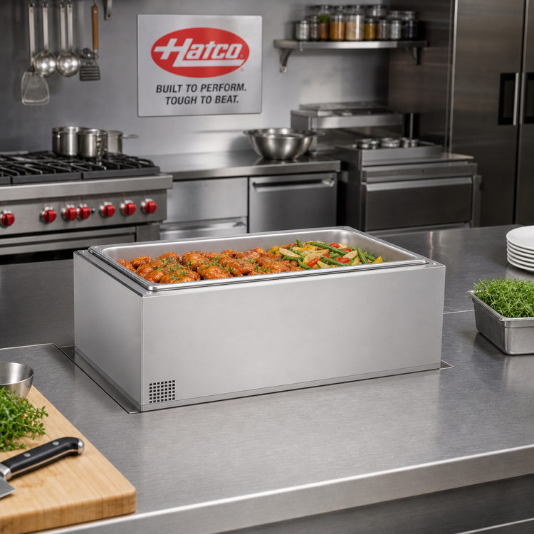 Product image #2 for Hatco Built-In Rectangular Insulated Heated Well for Full-Size 12 x 20 Pan