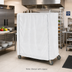Thumbnail image #2 for Metro Waterproof White Queen Mary/Banquet Cart Cover with PVC Zipper, 48 x 21 x 62 Inches