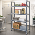 Thumbnail image #2 for Cambro Camshelving Elements XTRA 4-Shelf Stationary Starter Unit, 24 x 18 x 84 Inches, Vented and Solid, Speckled Gray