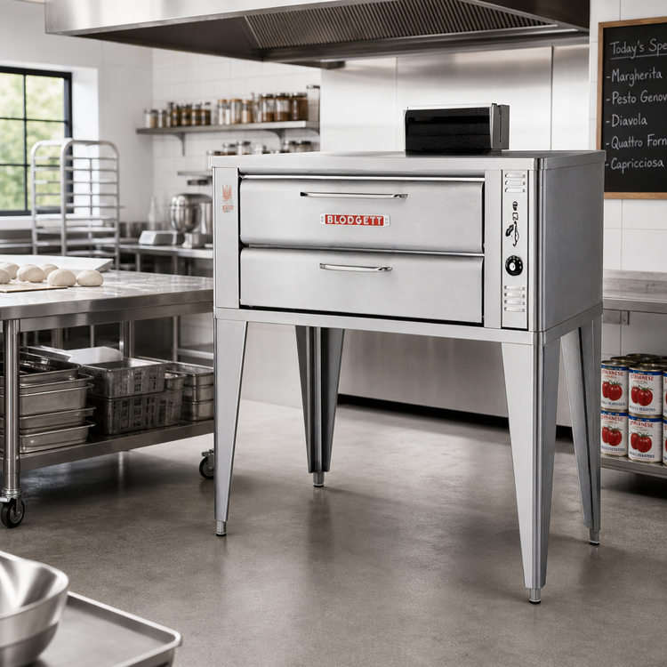 Product image #2 for Blodgett 911 Double Deck Gas Deck Oven with 33 x 22 Inch Interior and Mechanical Thermostat