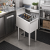 Thumbnail image #2 for Top Shelf TS6U2 Insulated Stainless Steel Underbar Bottle Storage Bin with 3 Bottle Wells