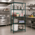 Thumbnail image #2 for Winco 4-Tier Epoxy-Coated Wire Shelving Set, 36 x 18 x 72 Inches, Green