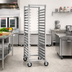 Thumbnail image #2 for Cres Cor 24-Pan Full-Height Mobile Utility Tray Rack for 15 x 20 Trays