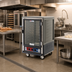 Thumbnail image #2 for Metro C5 3 Series Mobile Moisture Heated Holding and Proofing Cabinet with Gray Insulation Armour, Half Height, Clear Polycarbonate Door, 120V