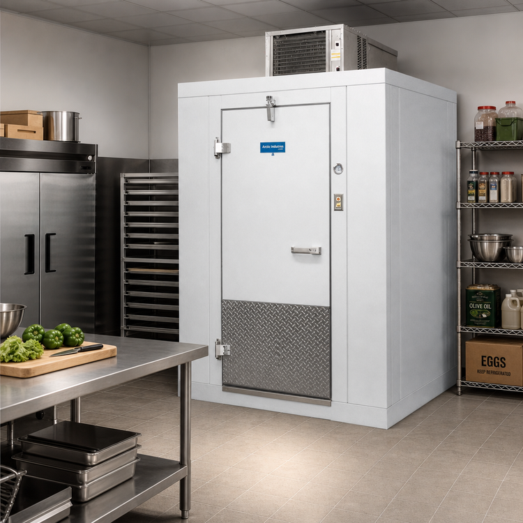 Product image #2 for Arctic Industries 8' x 8' Indoor Walk-In Cooler with Floor and Remote Refrigeration