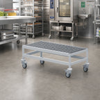 Thumbnail image #2 for Fermod Fermostock 1R35B12M Mobile Aluminum Dunnage Rack, Louvered, 35"W x 18"D x 17"H, 800 lb. Per Shelf