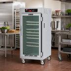 Thumbnail image #2 for Metro C5 C587-SFC-L 29-Pan 3/4-Height Controlled Temperature Holding Cabinet with Glass Doors and Touchscreen Controls