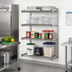 Thumbnail image #2 for Eagle Group A4-74-1842S 4-Tier Add-On Wire Shelving Unit, 42W x 18D x 74H, Stainless Steel Finish