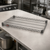 Thumbnail image #2 for Valu-Master Quad-Adjust Reverse Mat Wire Shelf, 48 x 24 Inches, Pewter Gray Epoxy Finish