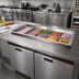 Thumbnail image #2 for Hatco CWBX-4 Drop-In Remote Refrigerated Cold Well for 4 Full-Size Pans, Top Mount