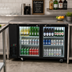 Thumbnail image #2 for BK Resources 60-Inch 2-Door Solid Door Back Bar Refrigerator with LED Lighting