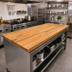 Thumbnail image #2 for John Boos Appalachian Red Oak Blended Rails Edge Grain Kitchen Countertop, 72 x 25 x 1-1/2 Inch, Penetrating Oil Finish