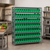 Thumbnail image #2 for Quantum Heavy-Duty Stationary Wire Shelving Unit with 7 Shelves and 72 Storage Bins, 36 x 12 x 39 Inches