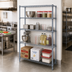 Thumbnail image #2 for Quantum Gray Epoxy Stationary Wire Shelving Starter Kit, 30