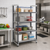 Thumbnail image #2 for Cambro Camshelving Elements XTRA 21-Inch x 54-Inch x 64-Inch 4-Shelf Vented Stationary Starter Polymer Shelving Unit