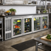 Thumbnail image #2 for Perlick 108-Inch Self-Contained 4-Door Glass Refrigerated Back Bar Cabinet, 33.5 Cu. Ft., Stainless Steel