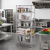 Thumbnail image #2 for Eagle Group 5-Tier QuadTruss Chrome-Plated Wire Shelving Starter Unit, 42W x 24D x 74H